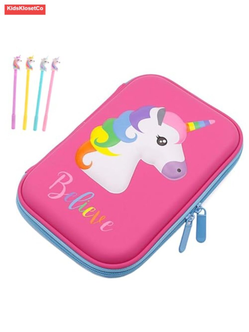 3D Cute EVA Pen Pouch Pencil Case Anti-Shock Large Capacity Multi-Compartment
